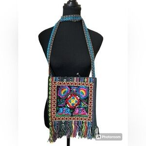 Ethnic Vintage Style Embroidery Women's Shoulder Bag  Crossbody NWOT